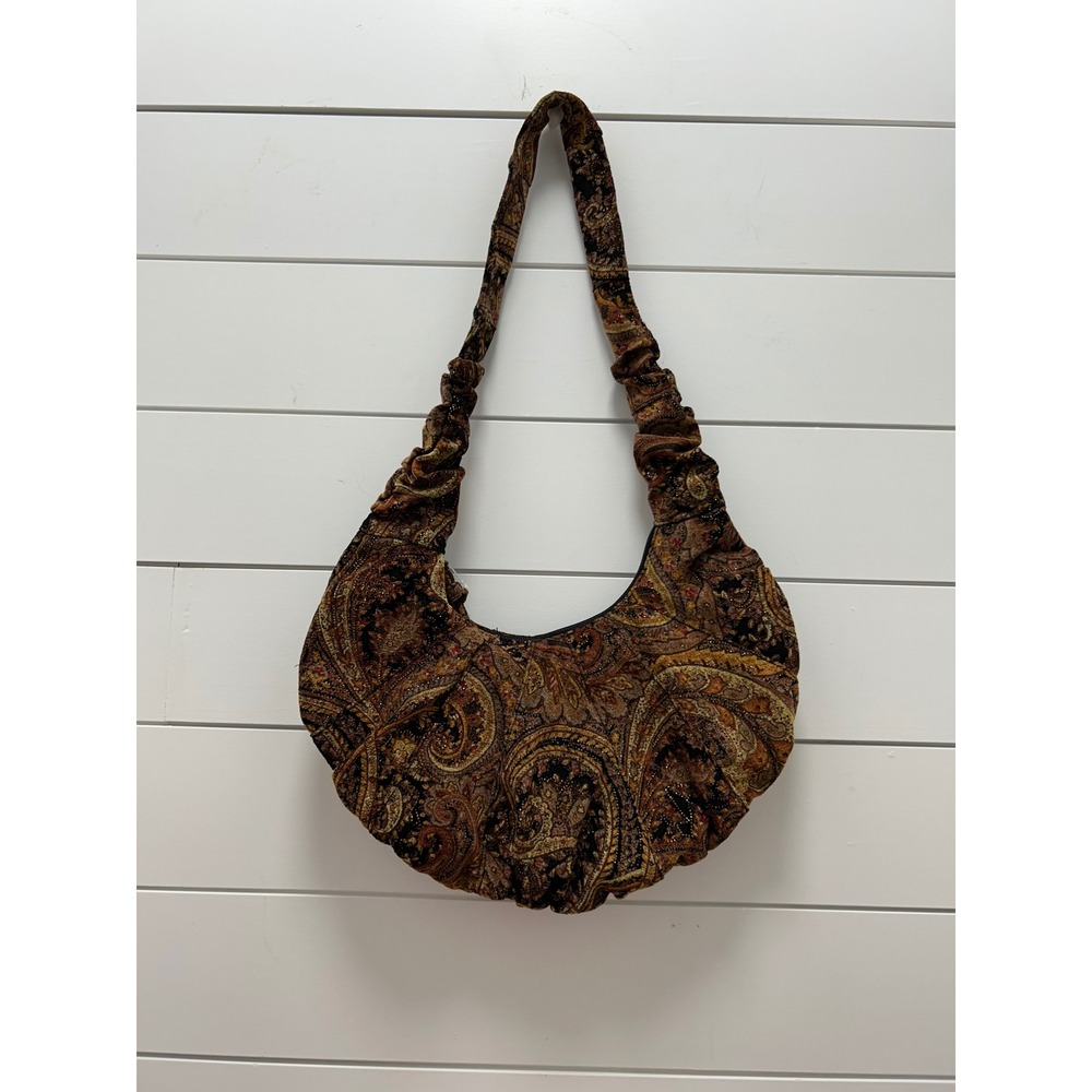 Minicci VNTG 90's Gypsy With Bobo Slouch Paisley Bag